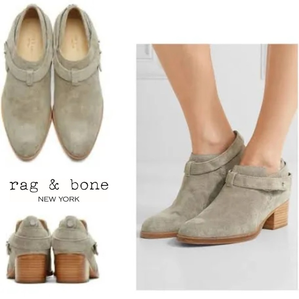 rag & bone Harley ankle boot grey suede